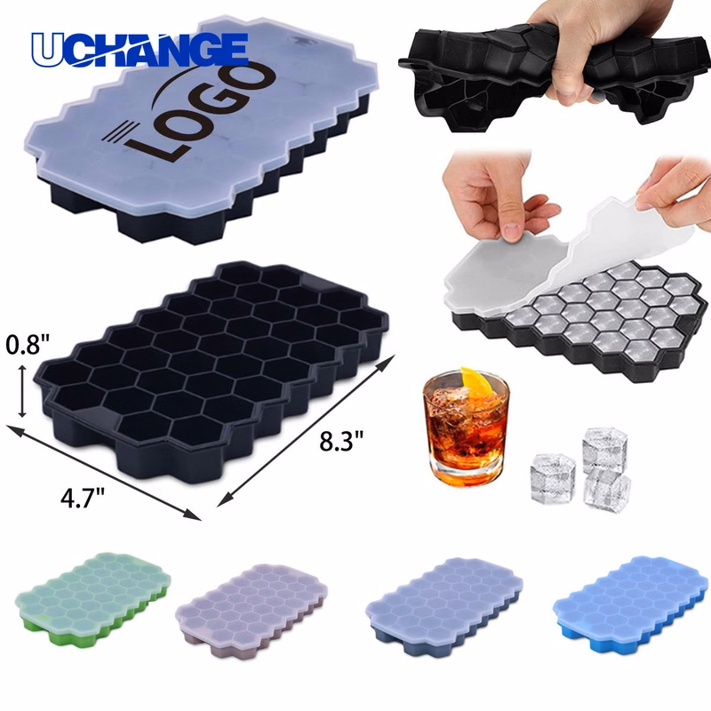 Stylish Silicone Honeycomb Shaped Ice Tray