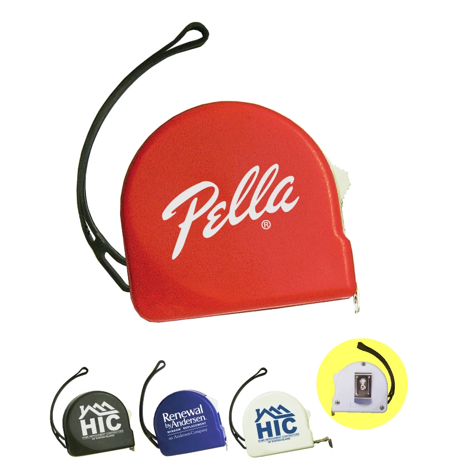 6 ft. - Tape Measure with Belt Clip And Wrist Strap - 1-Color Print 1