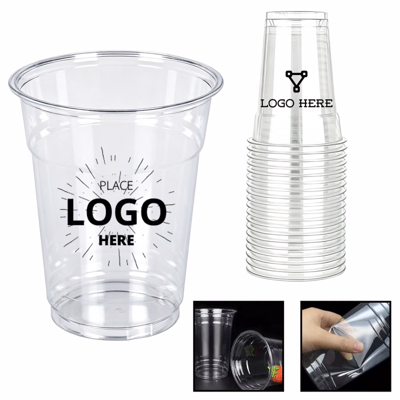 Custom 16oz Full-Surface Imprint PET Cup