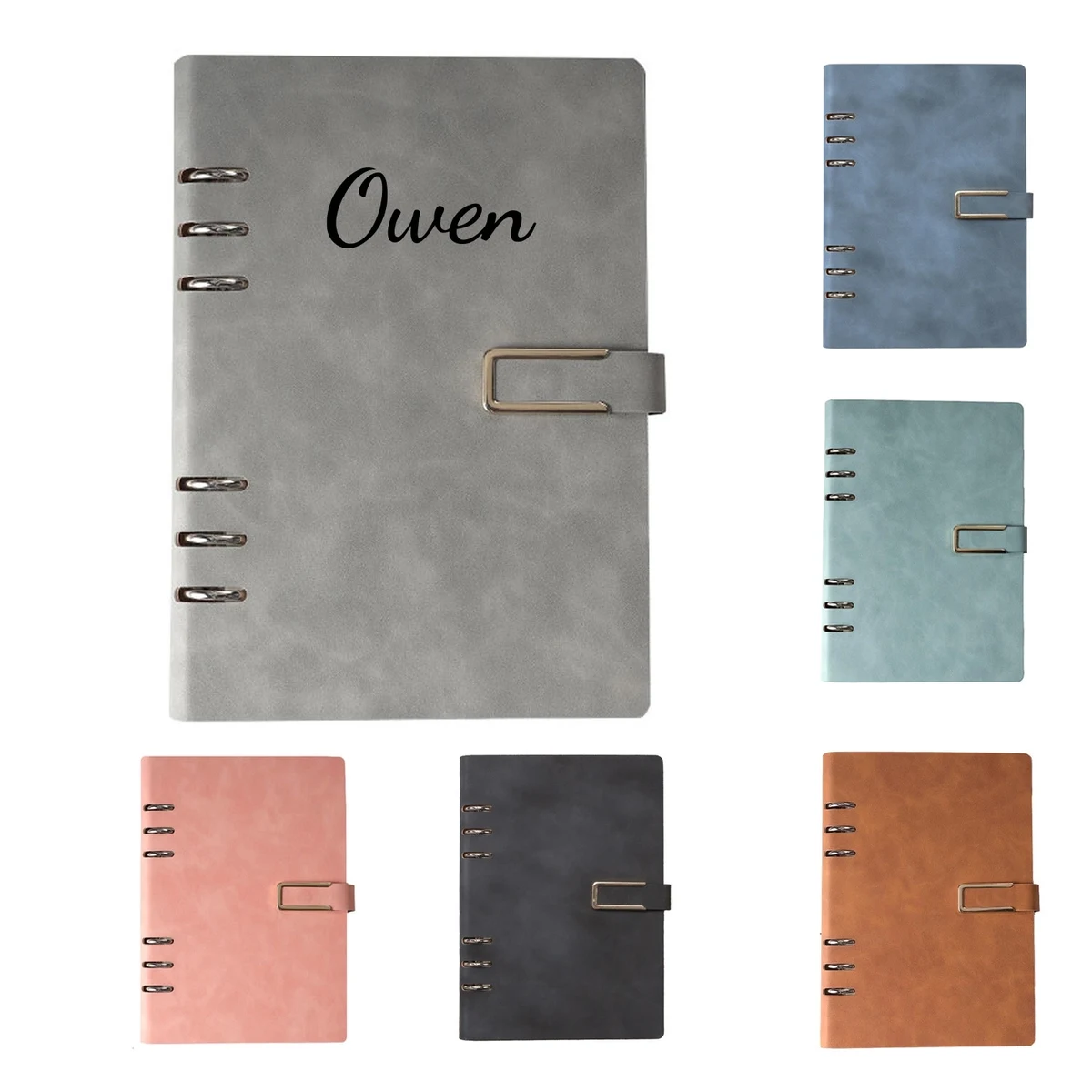 Refillable A5 PU Leather Binder Notebook 1