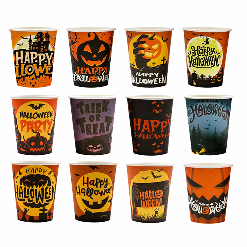 9 Oz Halloween Disposbale Paper Cup