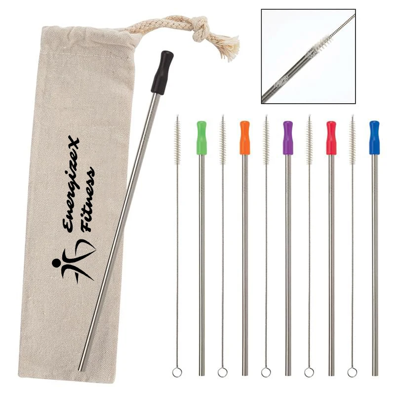Stainless Straw Kit With Cotton Pouch 1