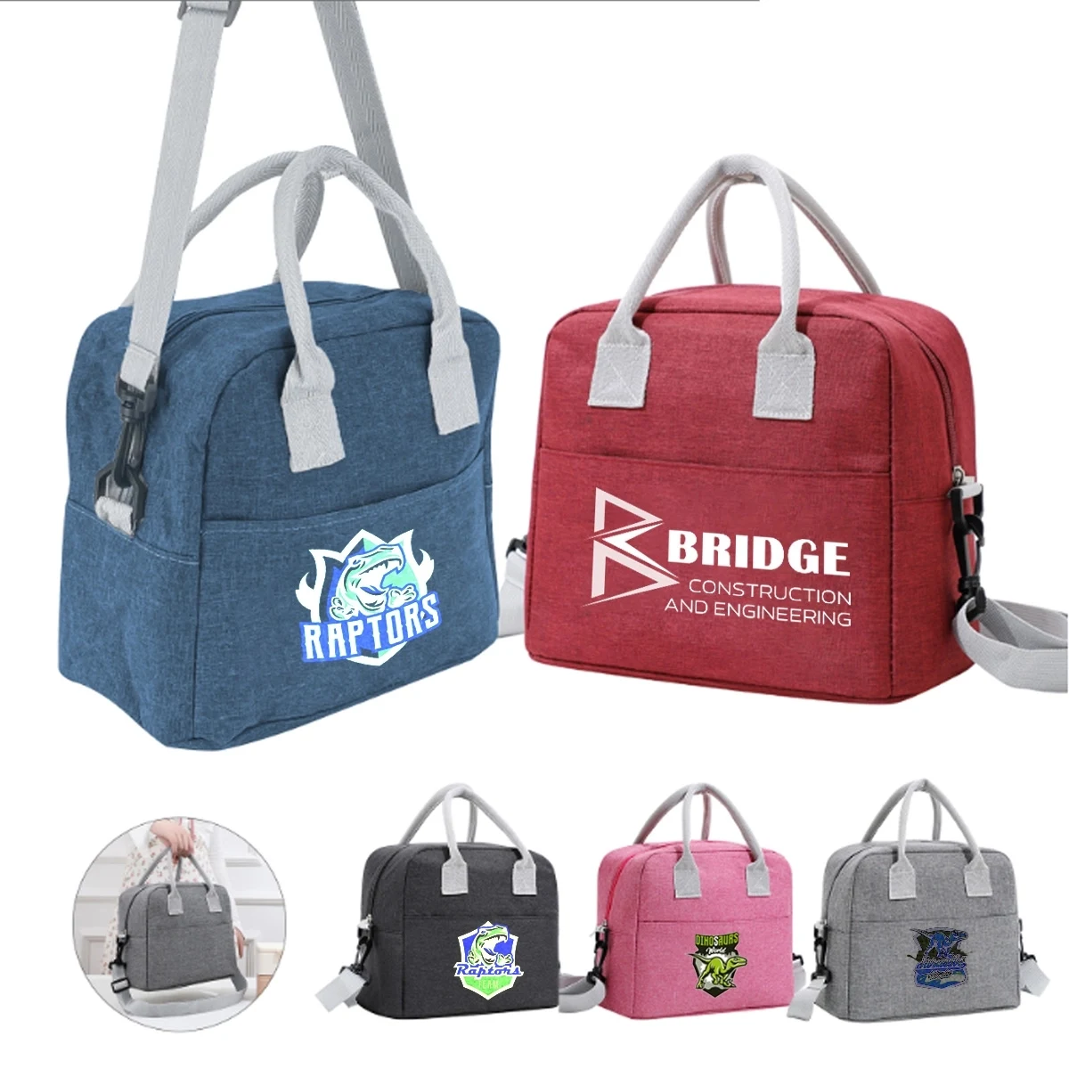 Large Aluminum Foil Thickened Insulation Cooler lunch Bag 1
