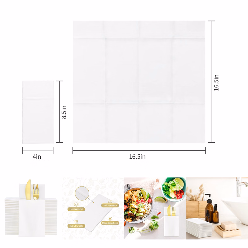 100 Piece Paper Napkins Guest Towels
