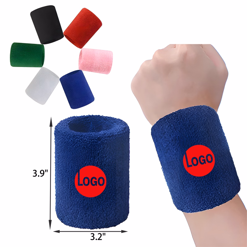 MOQ 50 PCS Comfortable Cotton Sports Wristband