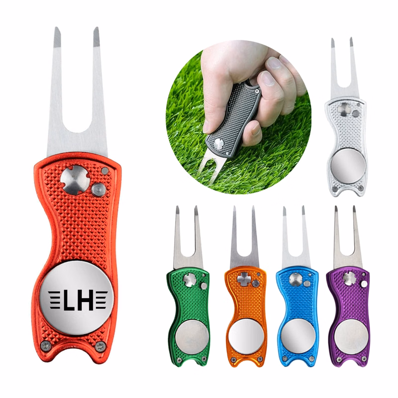 Aluminum Alloy Golf Putting Green Repair Tool