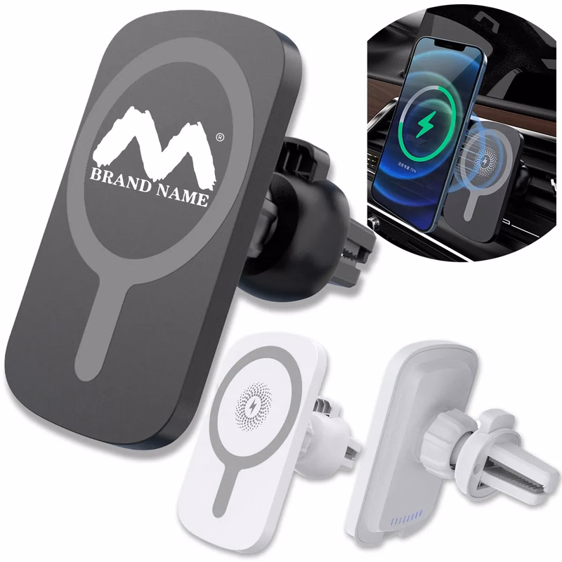 15W Portable Car MagSafe Wireless Fast Charger Phone Holder
