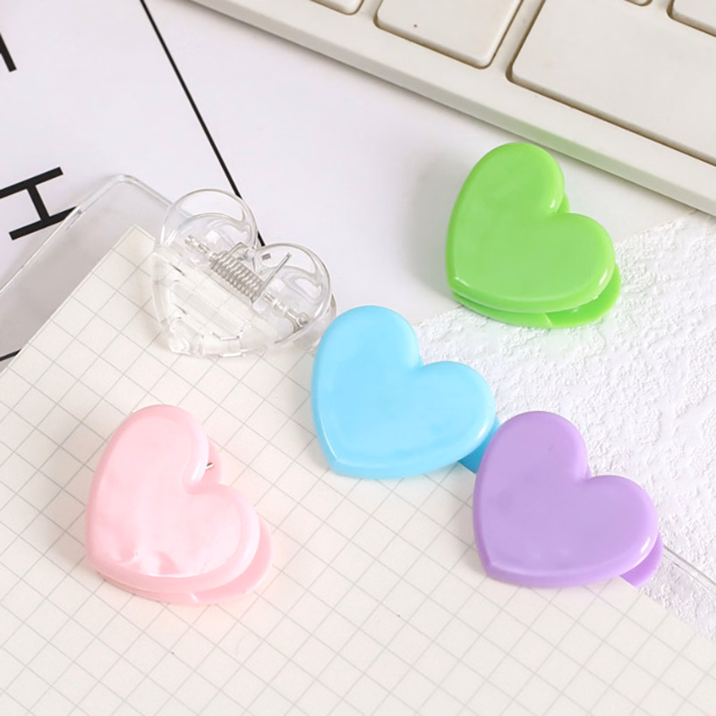 Heart Shape Paper Clip Book Clips Bookmark