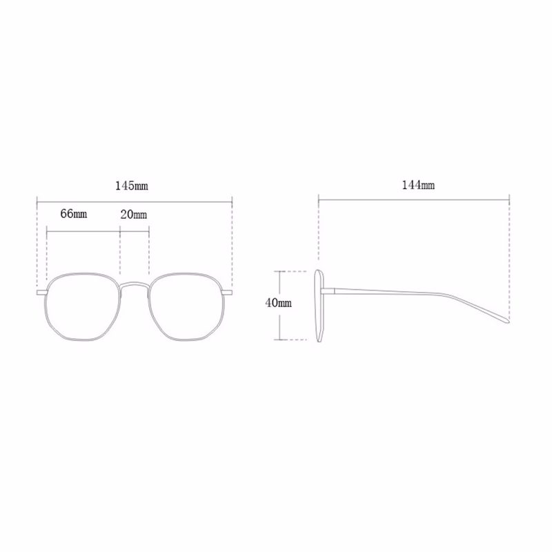 Simple retro sunglasses