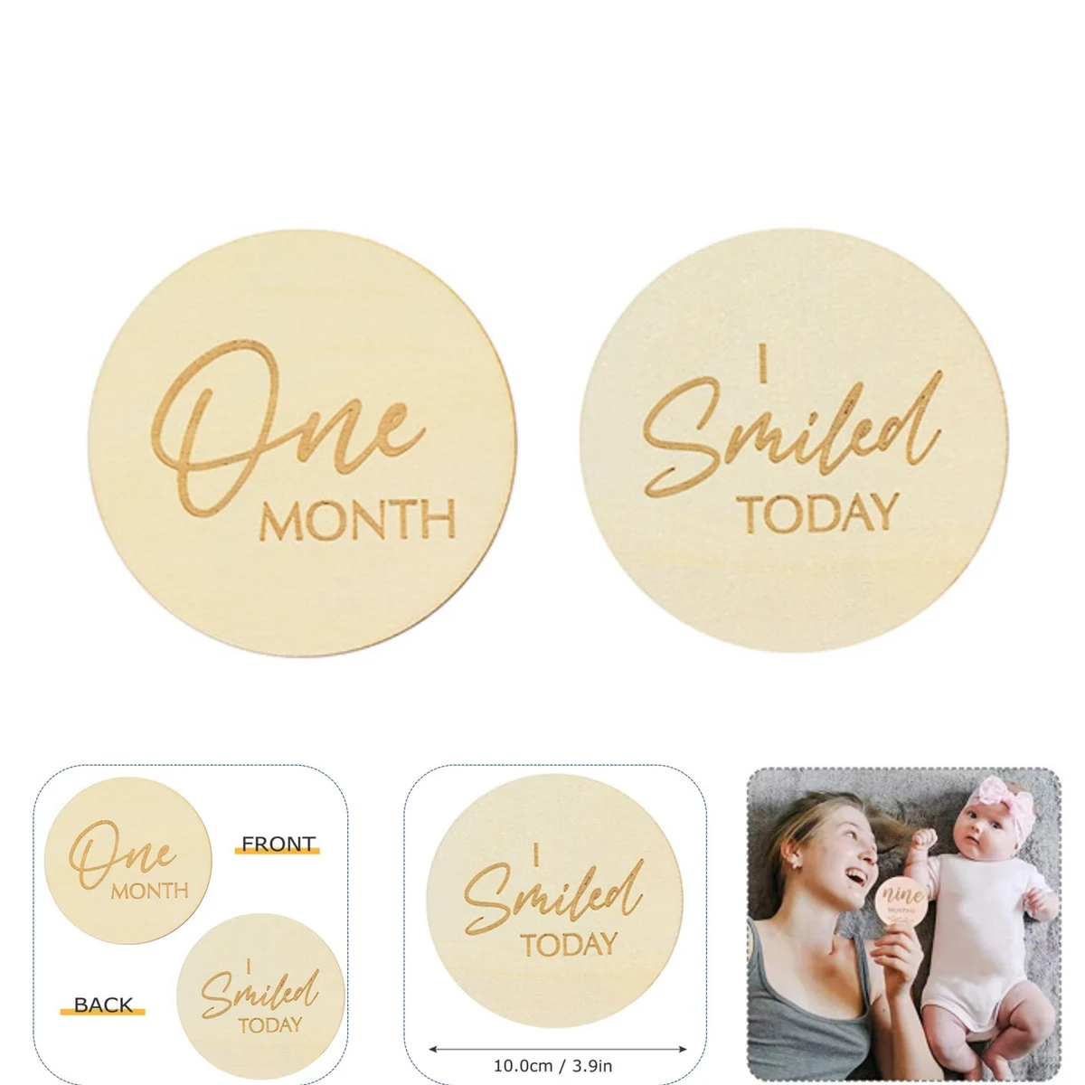 Baby Milestone Cards 12pcs Kit 1