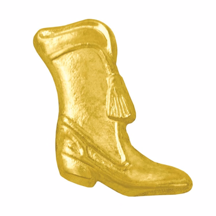 Boot Majorette Bright Gold Chenille Lapel Pin