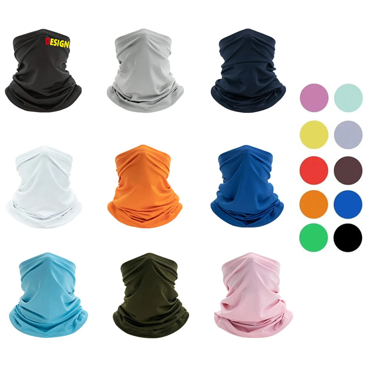 Ice Silk Windproof And Dustproof Bandana Sunscreen Scarf Bib 1
