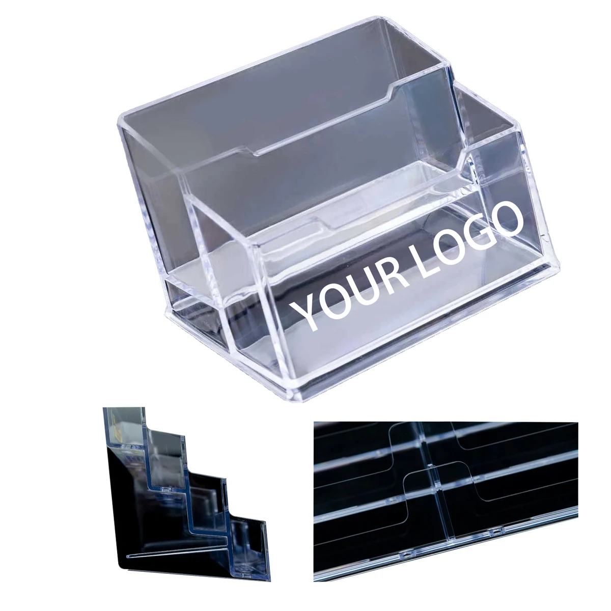 Clear Business Card Stand 1