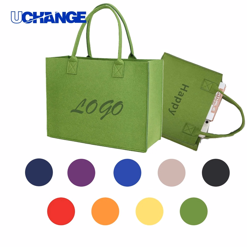 Large Felt Shopping Tote Bag