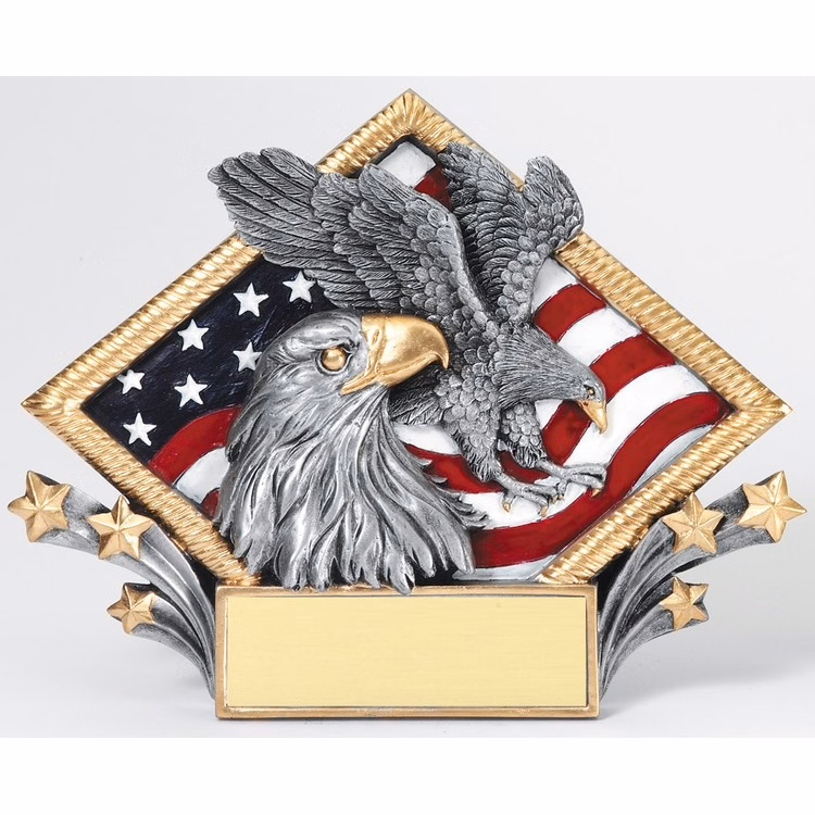 Eagle Diamond Shape Plate Awards