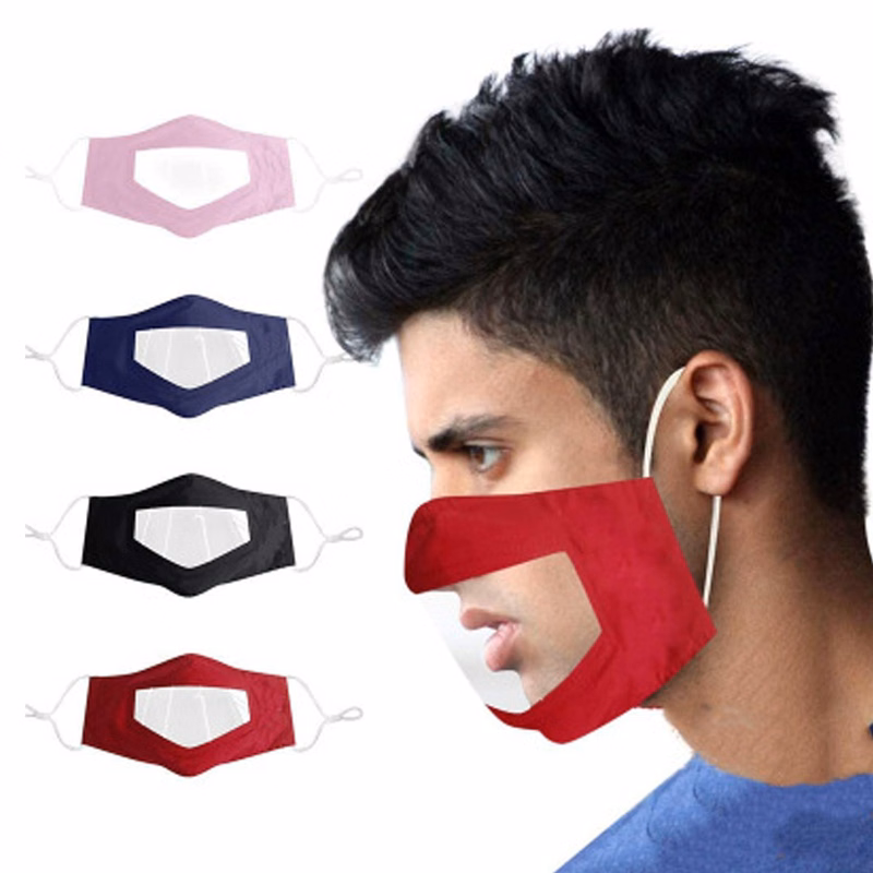 Reusable Mouth Visible Protective Clear Face Mask