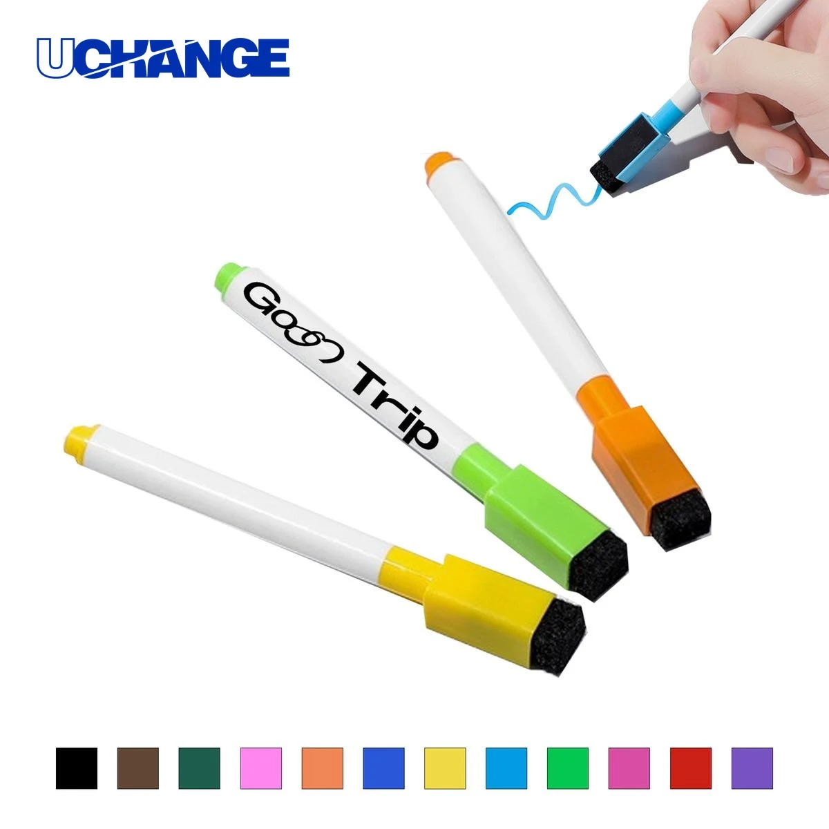Magnetic Whiteboard Marker With Eraser Tool 1