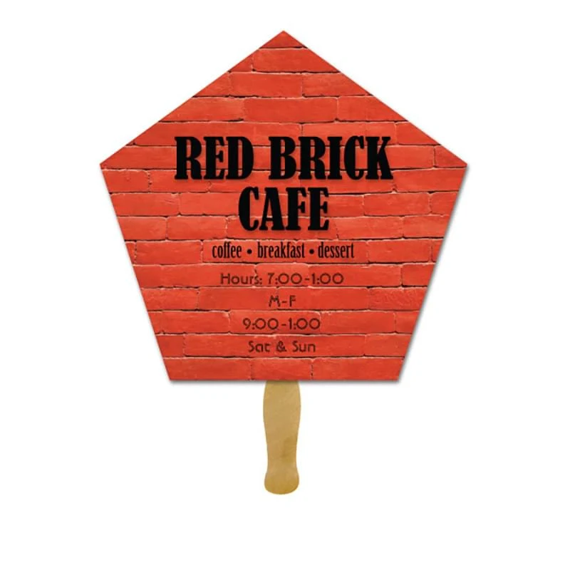 Deluxe Hand Fan- Pentagon 1