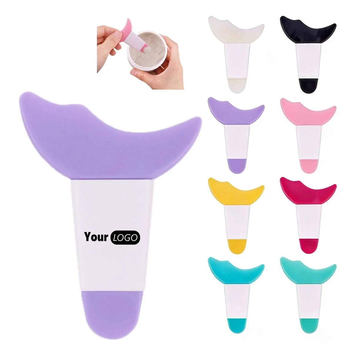 Crescent Shaped Silicone Eye Makeup Auxiliary Barrier 1