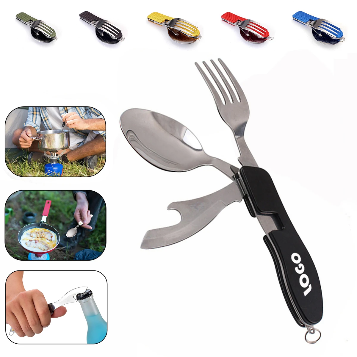 4 In 1 Foldable Camping Utensils Set 1