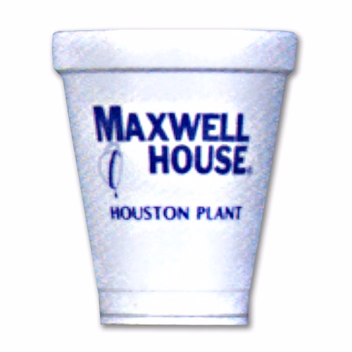 White Styrofoam Coffee 6 oz. Tall