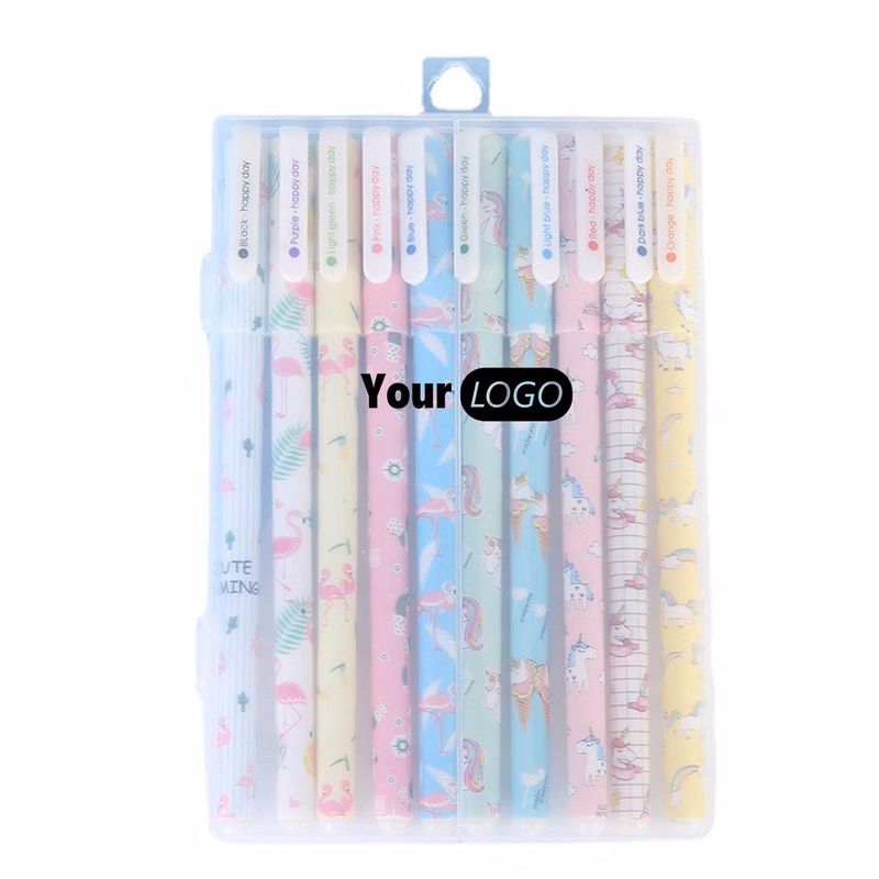 Creative cute little fresh gel pens 10 sets