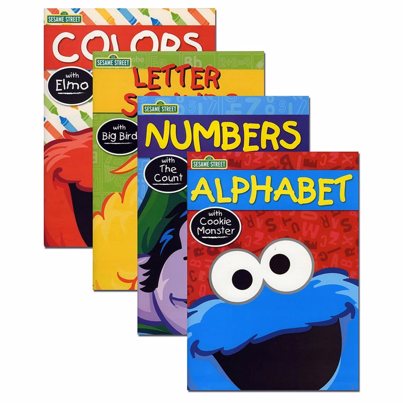 Sesame Street Workbooks - 4 Assorted Volumes