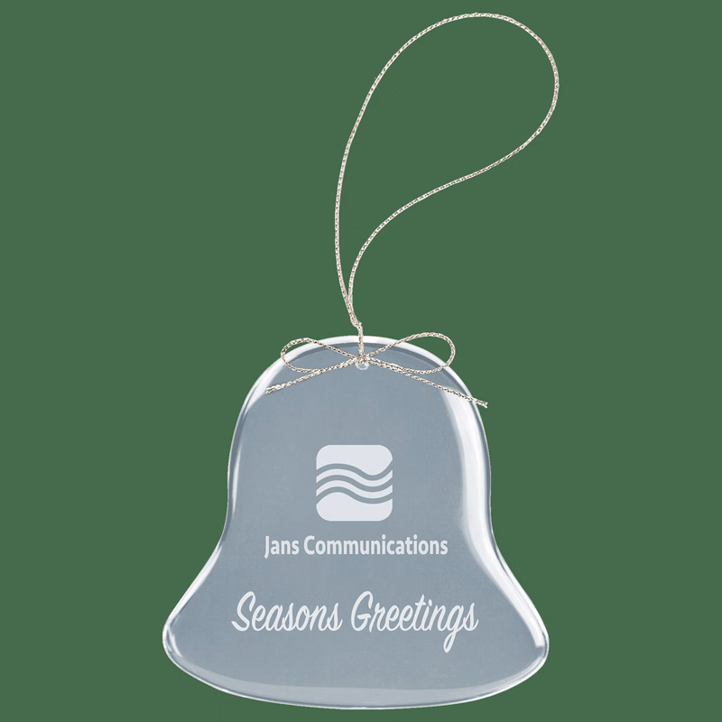2 3/4" Crystal Bell Ornament