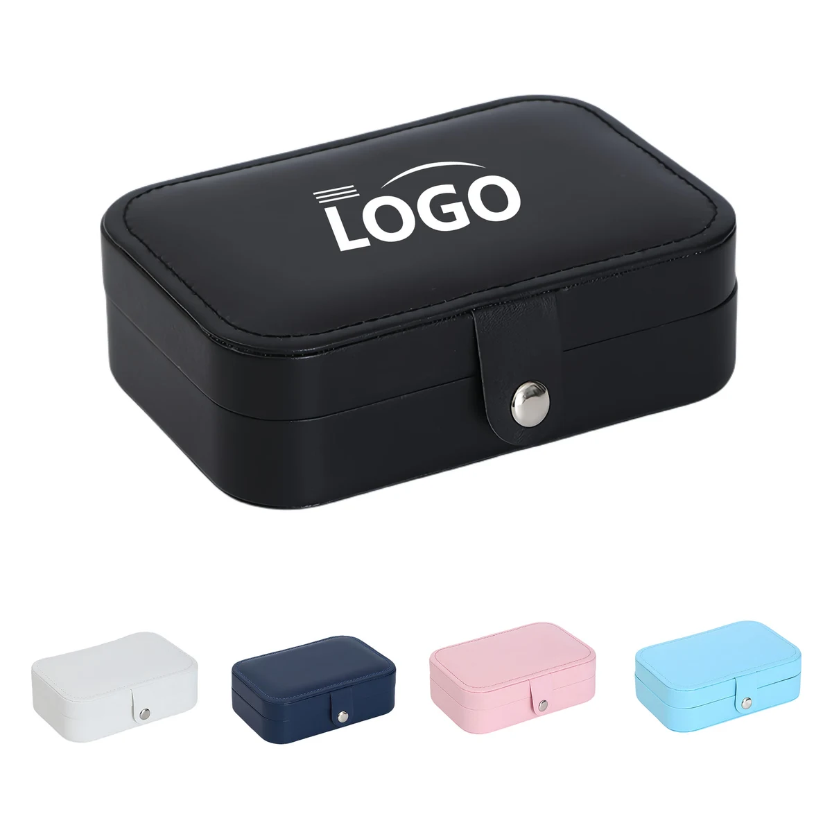 Compact PU Leather Travel Jewelry Box 1