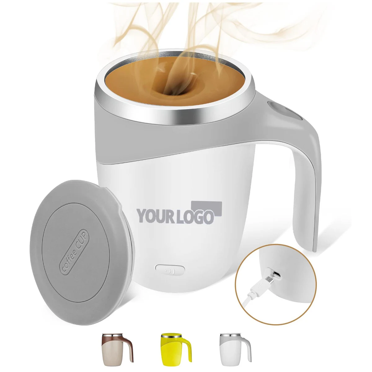 13 OZ Auto Mixing Coffee Cup 1