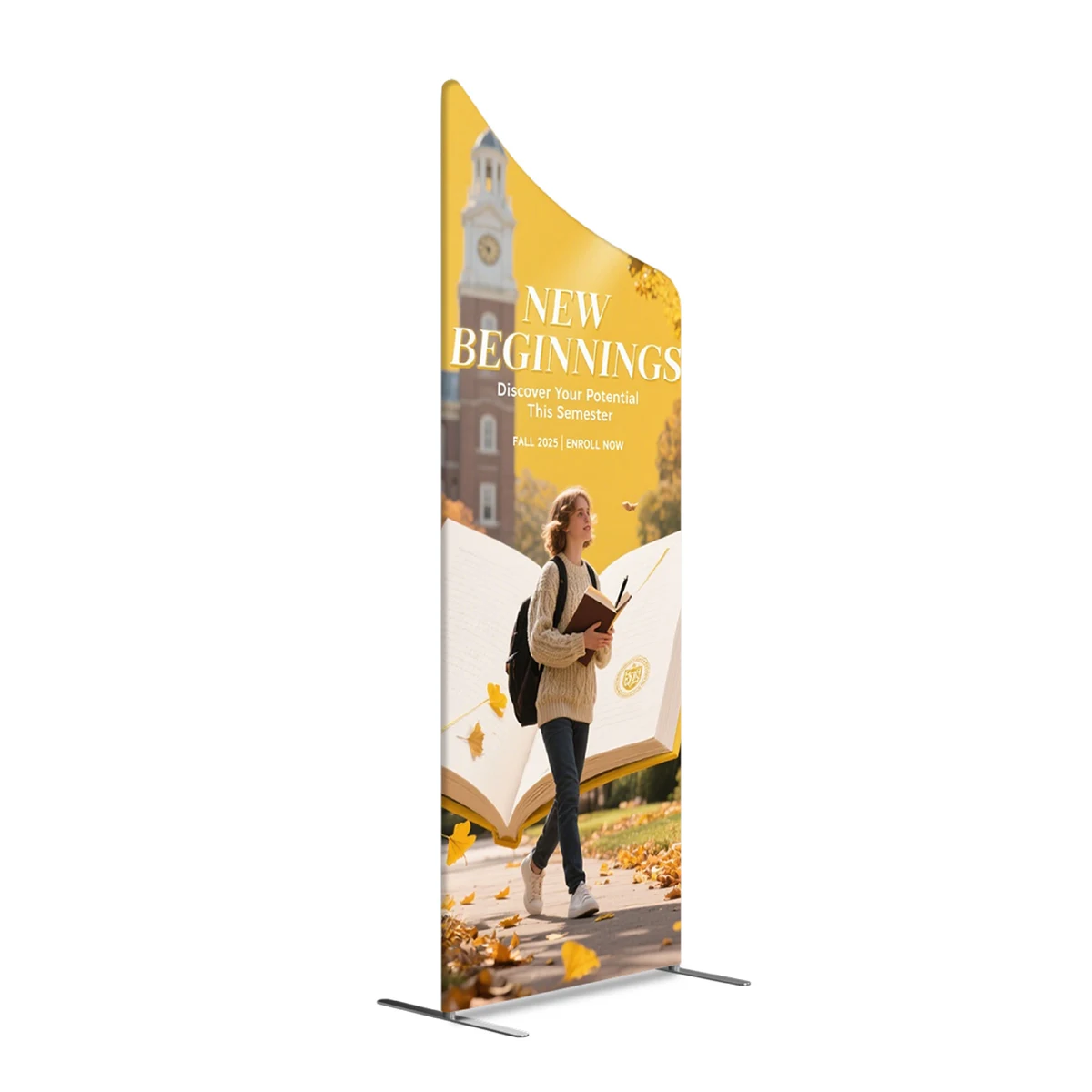Magnetic Slope Fabric Banner Stand 1 Hardware 3x8ft 1