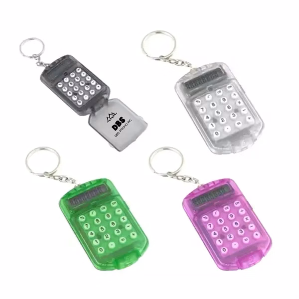 Handy Mini Calculator with Key Ring