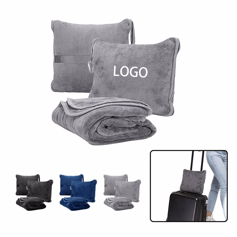 Zippered Pillow Blanket Combo