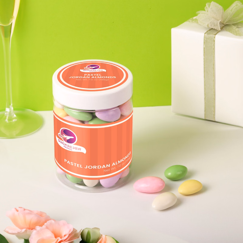 Pastel Jordan Almonds: Large Jar
