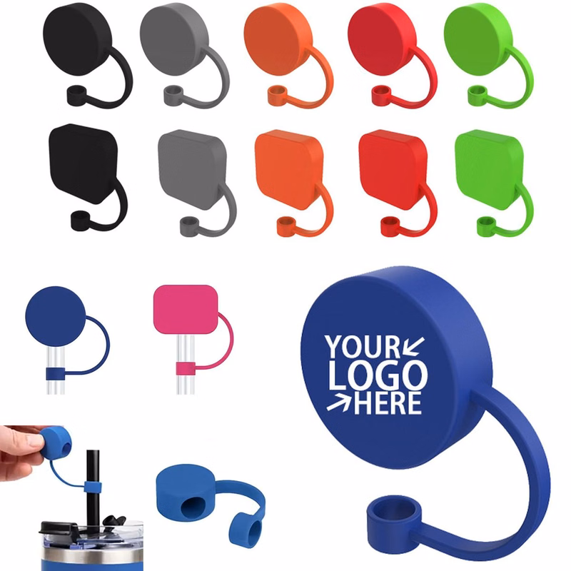 Custom Premium Silicone Straw Covers