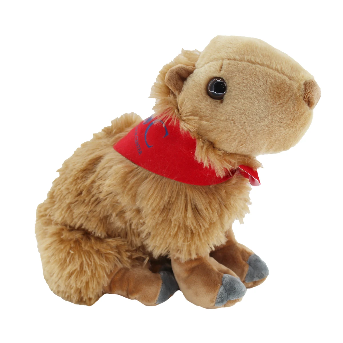 12" Cuddlekin Capybara with bandana and one color imprint 1