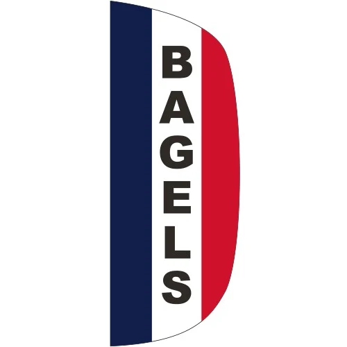 "BAGELS" 3' x 8' Message Flutter Flag 1