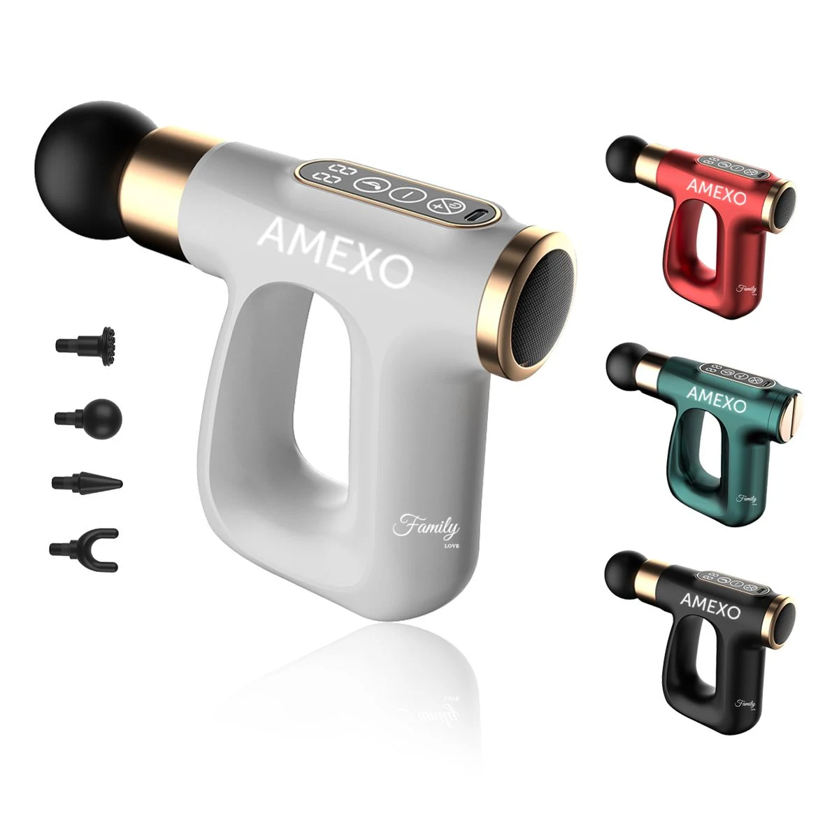 Massage Gun with 4 heads 1
