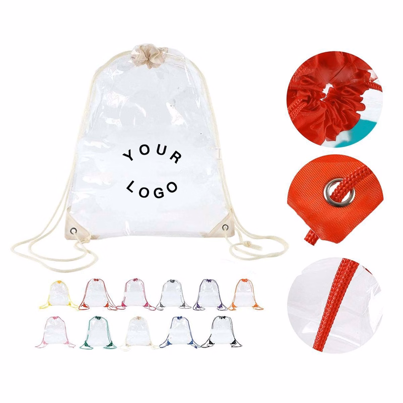 Clear PVC Backpack with Durable Nylon Straps