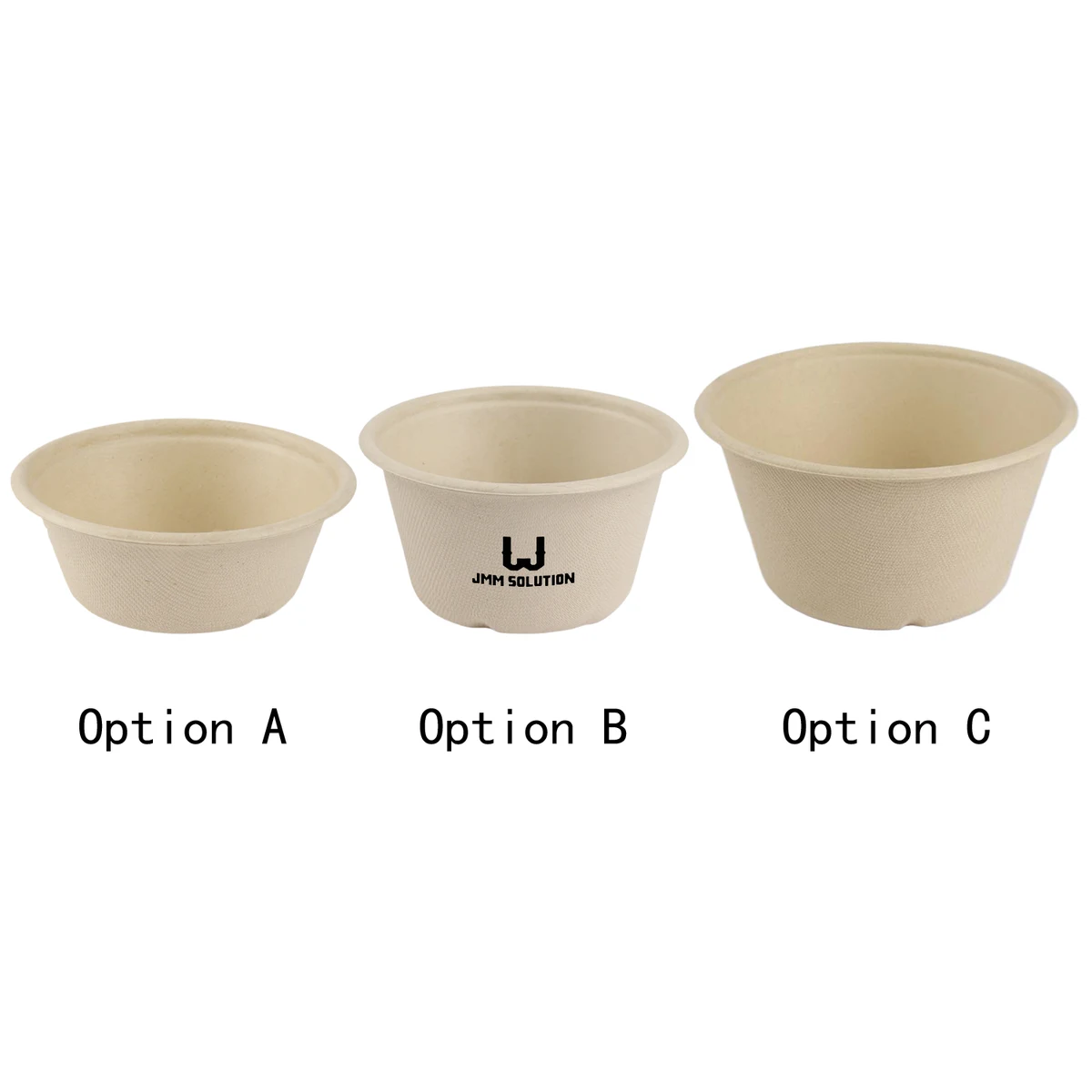 10/15/34oz Water Resistant Disposable Natural Pulp Bowl 1