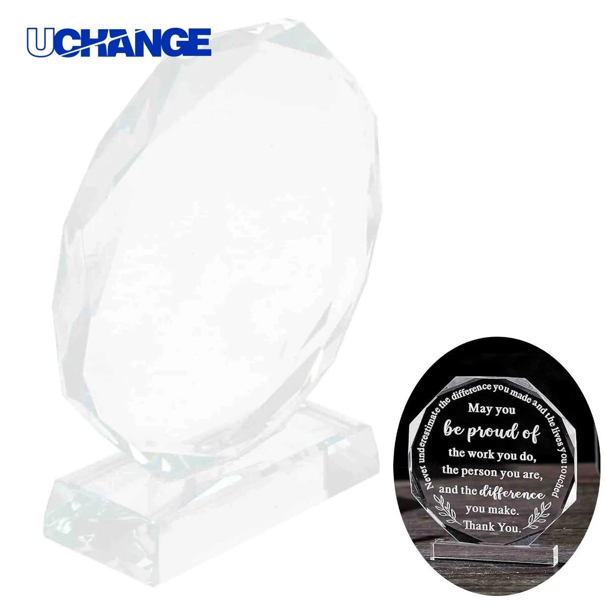 Optical Crystal Award Plaque 1
