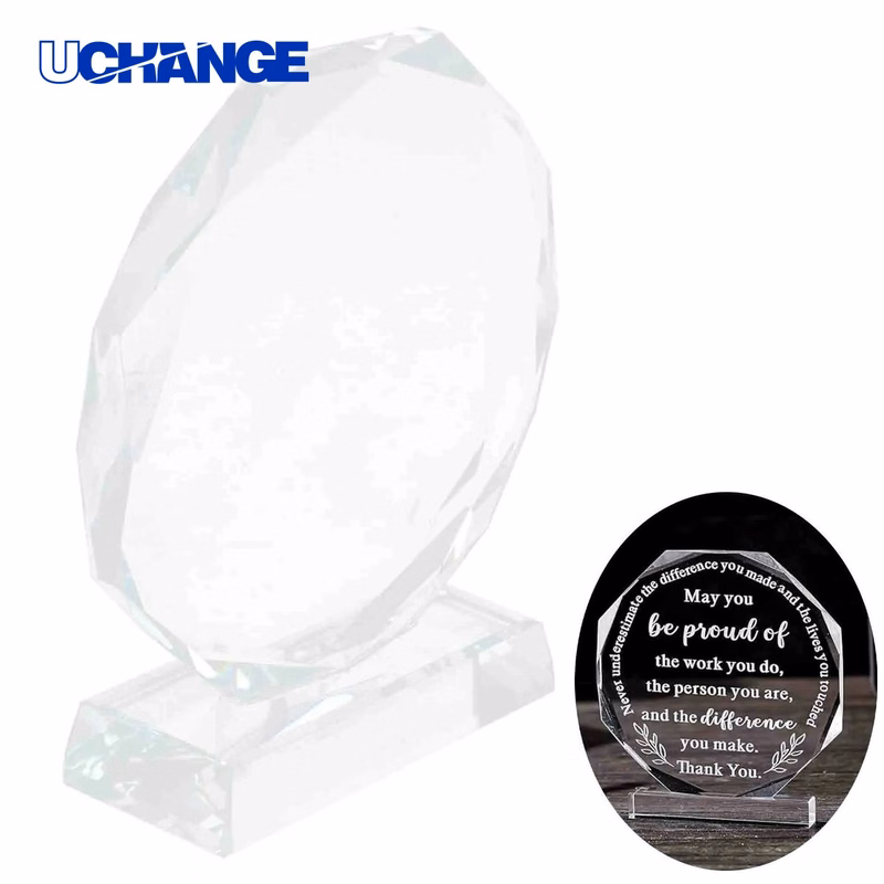 Optical Crystal Award Plaque