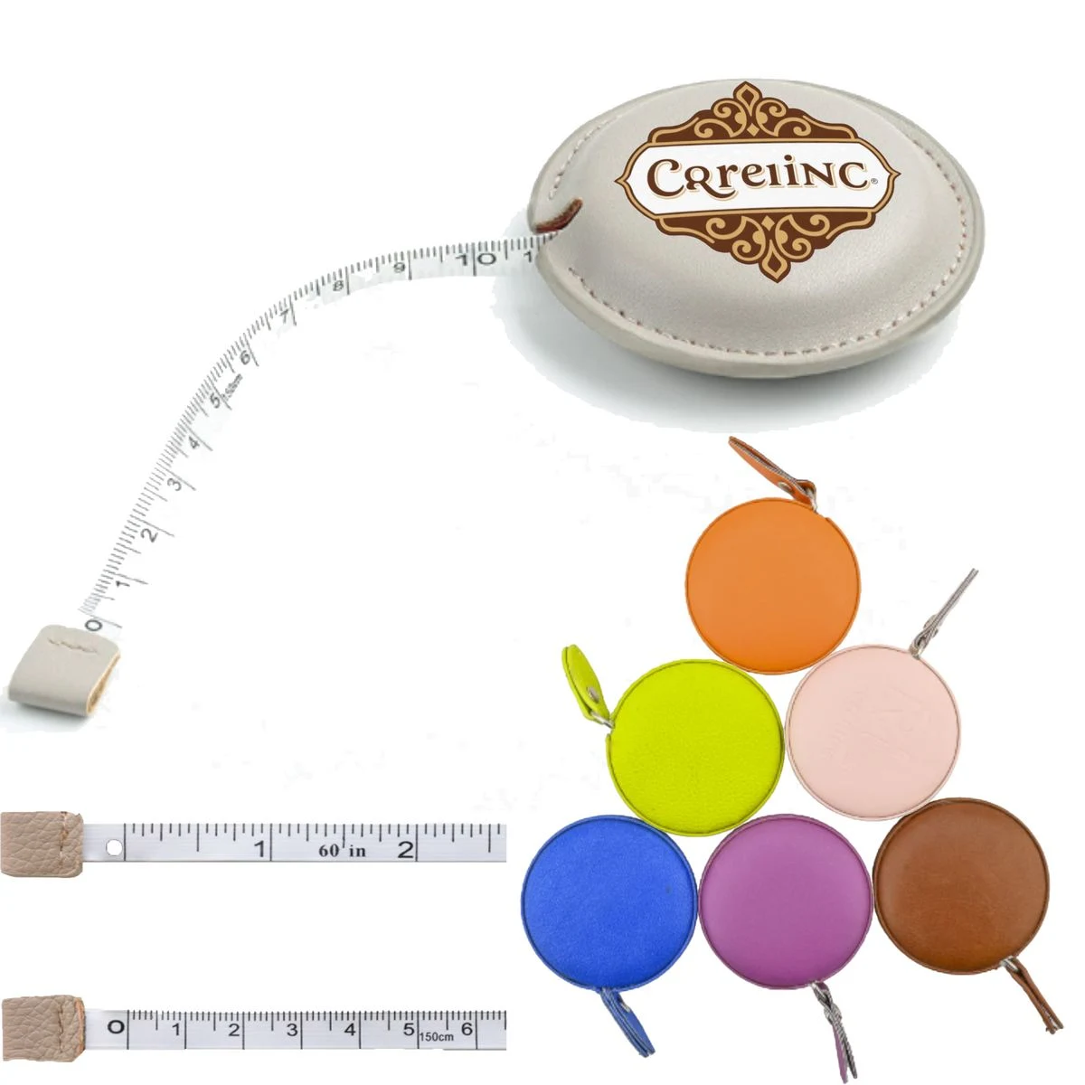 60" PU Circular Measuring Tape With Oil Edge 1