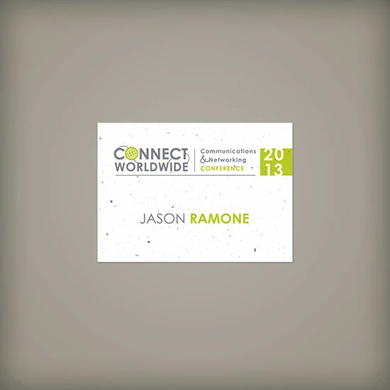 Single-Sided 3.5 x 2.5" Seed Paper Name Tags 1