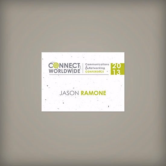 Single-Sided 3.5 x 2.5" Seed Paper Name Tags