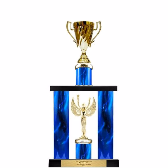 Trophy: 16" 2 post, TE 3x8 Wood Base(co