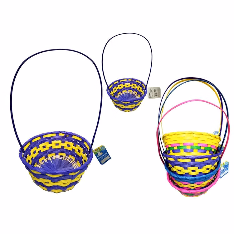 Easter Baskets - Bamboo Woven Assorted Colors