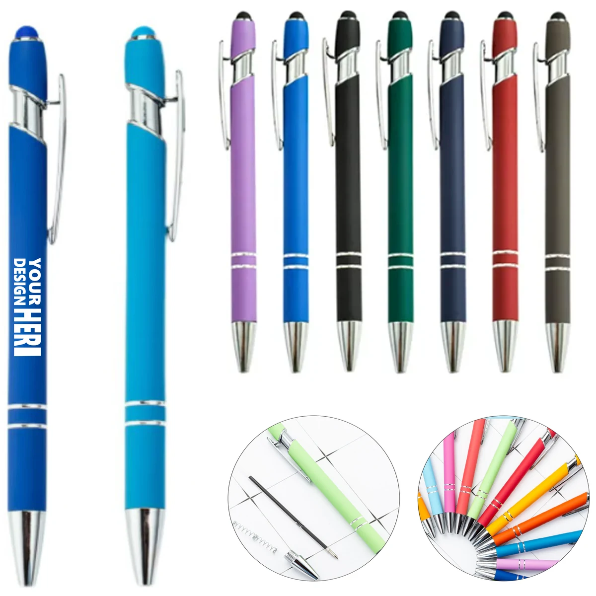 Pen with Soft Rubber Grip 1