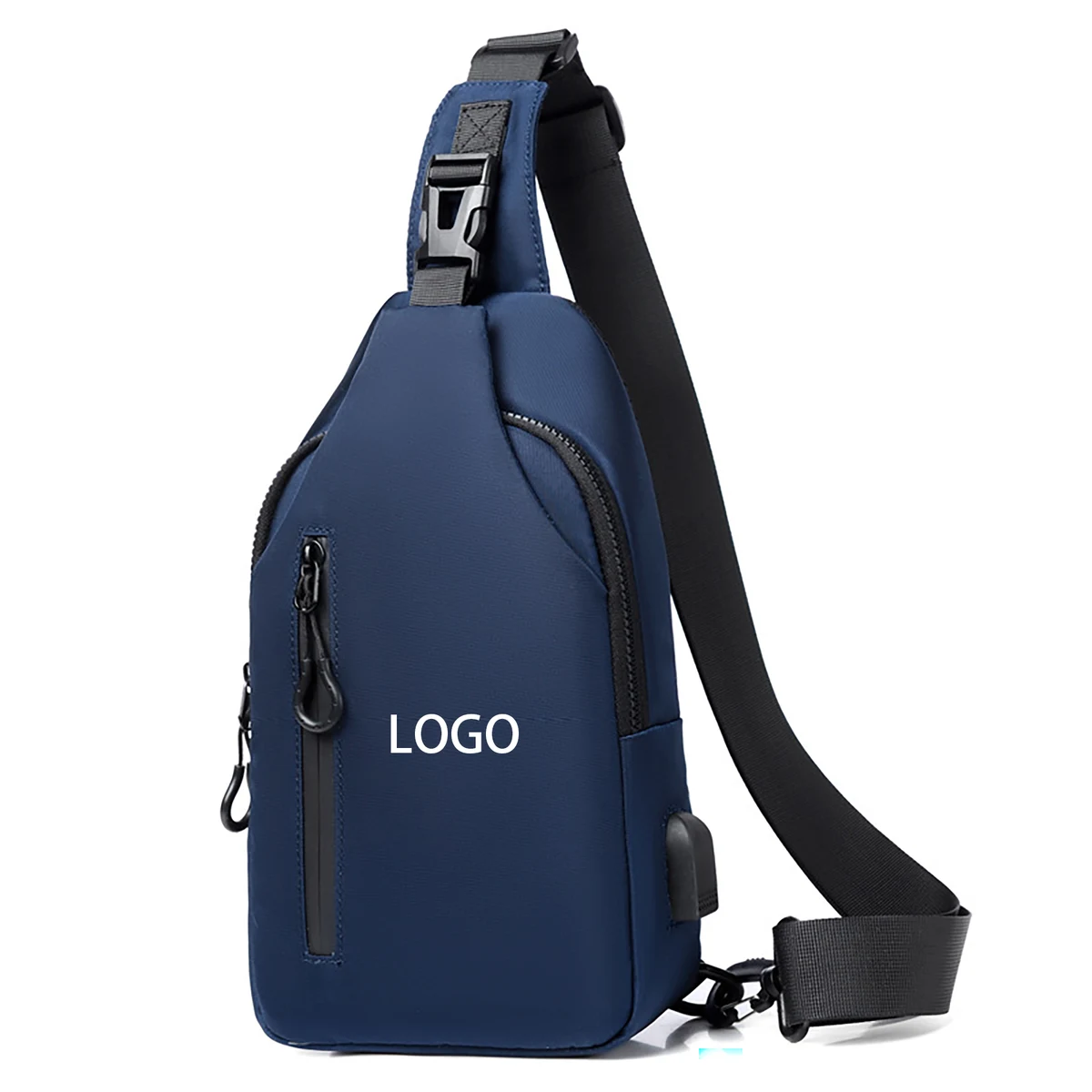 Daypack Sling Shoulder Chest Crossbody Bag For Men with USB Charging 1