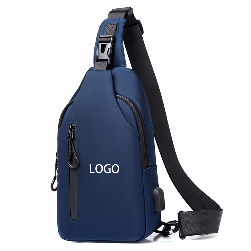Daypack Sling Shoulder Chest Crossbody Bag For Men with USB Charging